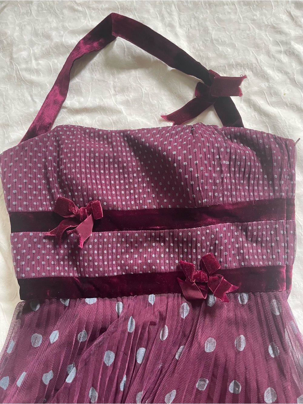 Betsey Johnson Polka Dot Dress 6 - Picture 3 of 10
